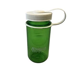 Nalgene Mini Grip Spring Green Cycling Water Bottle 12oz USA Made EUC